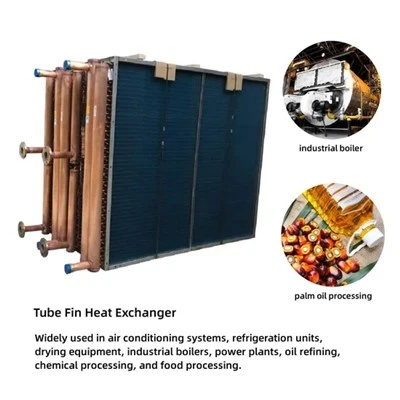 Tabung Tembaga Aluminium Sirip Udara Dipeuluweung Chiller Penukar Suum Penguap Kondensor Kumparan Untuk Penggantian