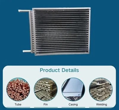 Kualitas Tinggi Pengering Udara Tabung Baja Stainless Aluminium Sirip Uap Gulungan